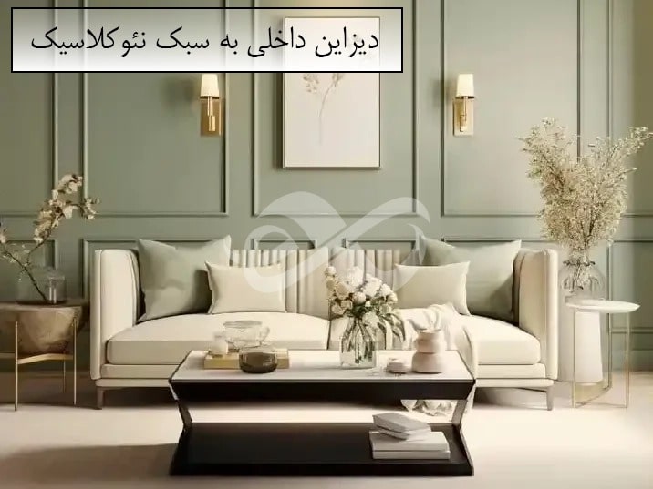 این یک تصویر از دکوراسیون داخلی نئو کلاسیک است .