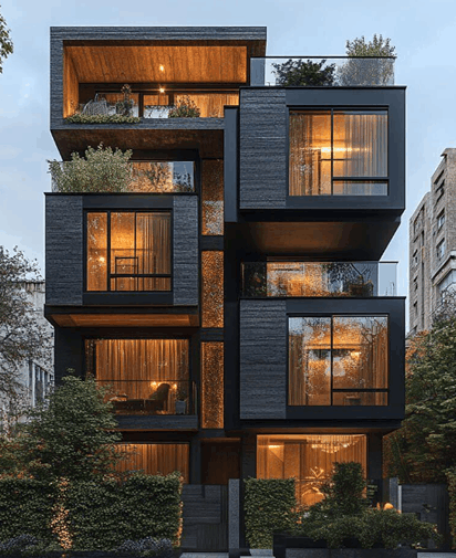 اجرای طراحی اختصاصی نمای ساختمان 