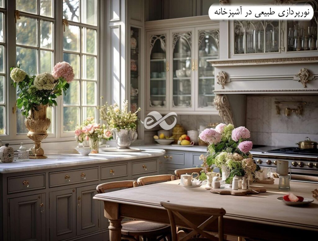 تاثیر نور پردازی در طراحی داخلی یک آشپزخانه