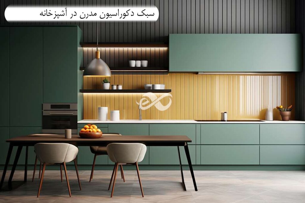 دکوراسیون داخلی مدرن در آشپزخانه