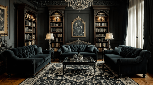 همه چیز درباره سبک گوتیک در دکوراسیون داخلی + نمونه تصاویر
